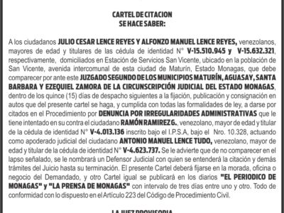 JUZGADO SEGUNDO DEL ESTADO MONAGAS