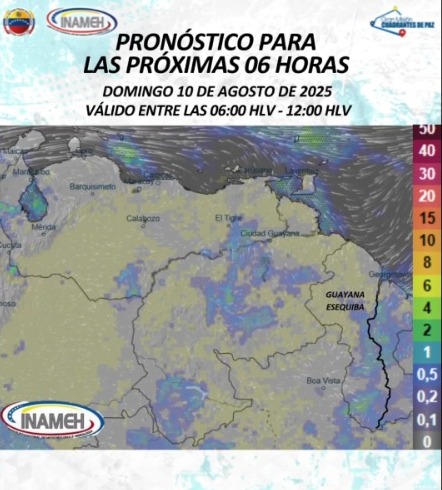 Inameh: se esperan lluvias en gran parte del país