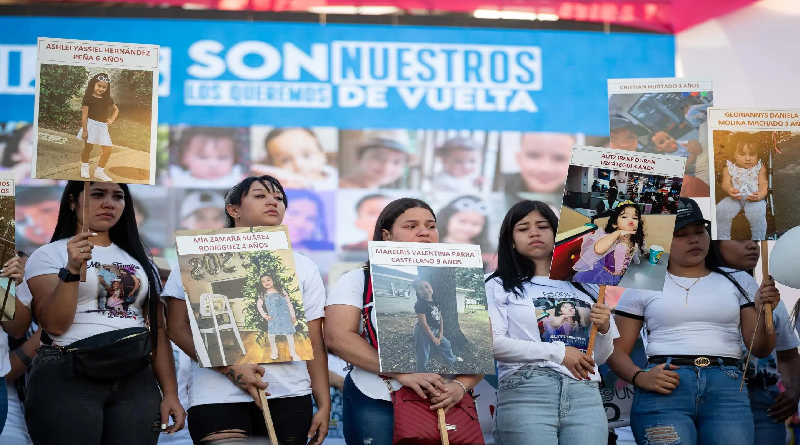 Madres venezolanas exigen a EE. UU. la devolución de 66 niños