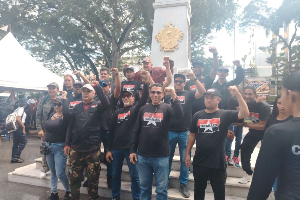 Militantes de Tupamaro se pronunciaron por la paz y la soberanía de Venezuela.