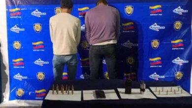 PNB detiene a dos hombres con material de guerra en Aragua