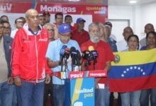 Militantes del Psuv Monagas alzan su voz en apoyo al presidente Nicolás Maduro