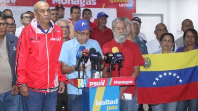 Militantes del Psuv Monagas alzan su voz en apoyo al presidente Nicolás Maduro