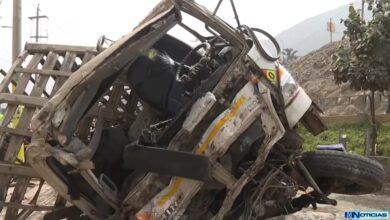 Perú: Camión con balones de gas se estrella y deja 3 fallecidos
