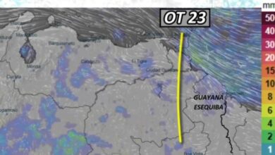 Pronóstico del INAMEH lluvias y descargas eléctricas en varias regiones este sábado