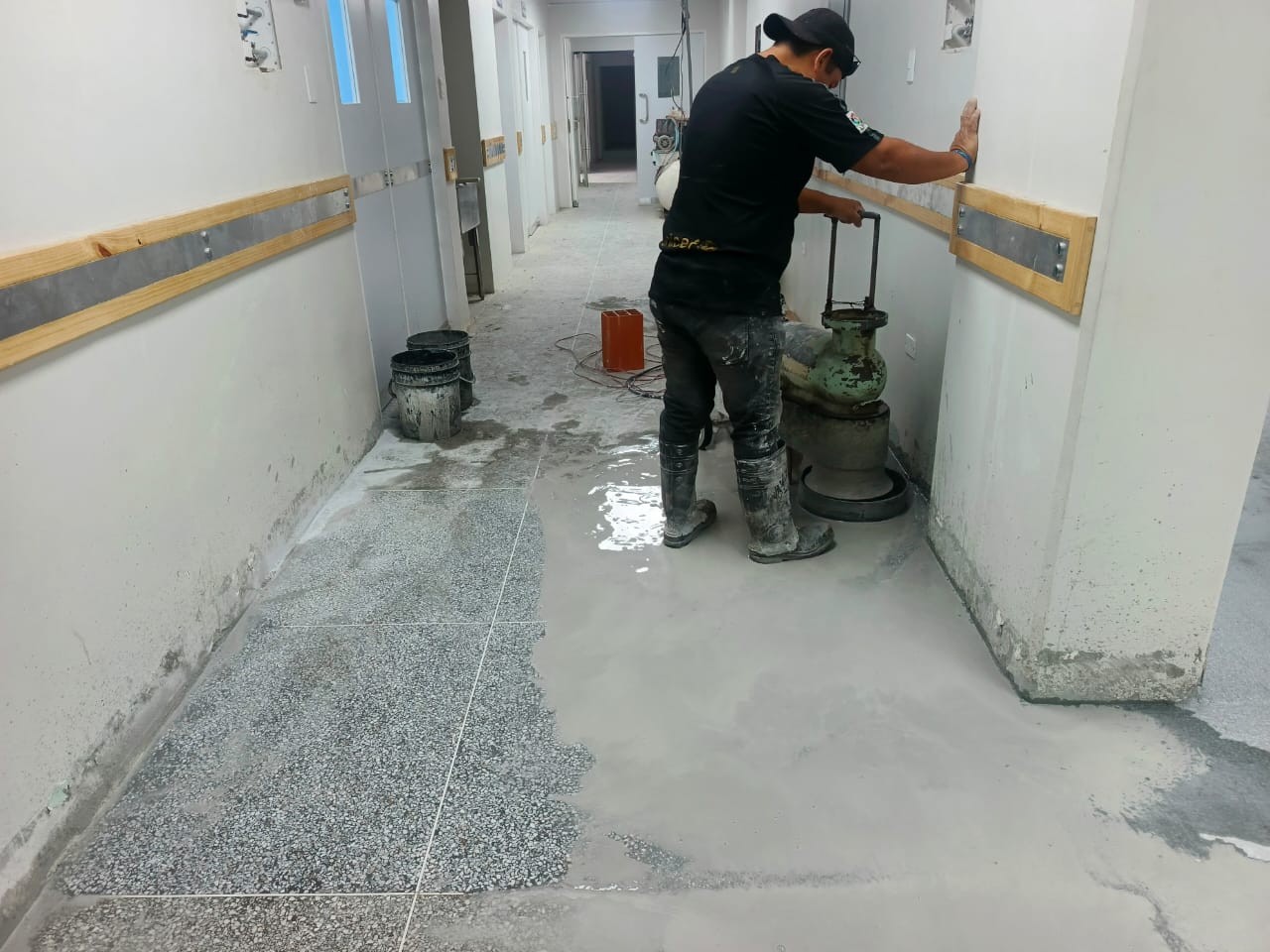 Avanzan los trabajos de rehabilitación del hospital de Piar 
