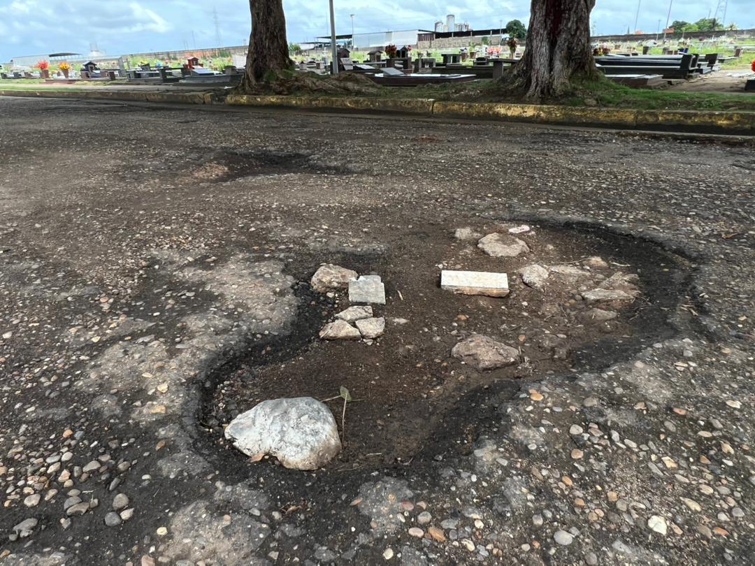 Denuncian mal estado de la calle del Cementerio nuevo de Maturín