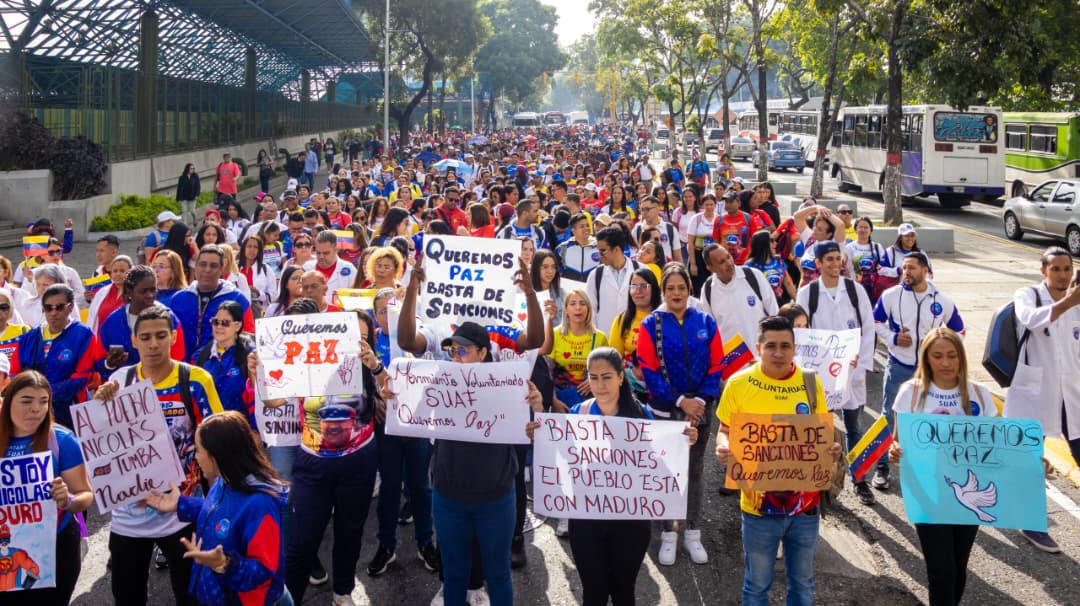 El Movimiento Voluntariado SUAF se moviliza ante la ONU para denunciar las agresiones contra Venezuela