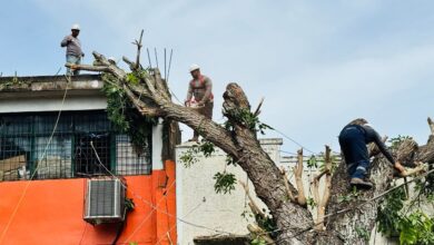 Atienden daños en el alumbrado público en Maturín tras el paso de la Onda Tropical No. 30