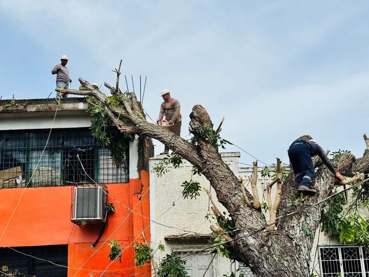 Atienden daños en el alumbrado público en Maturín tras el paso de la Onda Tropical No. 30