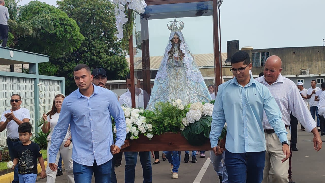 Devoción en Maturín: Ministerio de Obras Públicas recibe a la Virgen del Valle