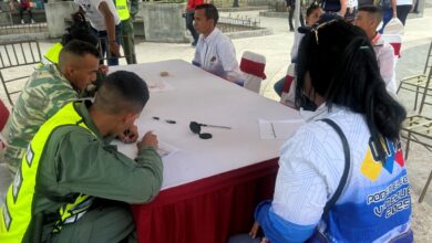 Funcionarios del CNE cumplieron con el llamado de alistamiento a la Milicia Nacional Bolivariana.