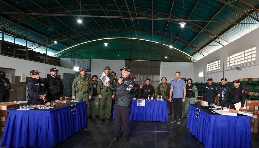 Operativo de seguridad incauta 1.500 kg de explosivos en Anzoátegui, según informó el ministro Cabello
