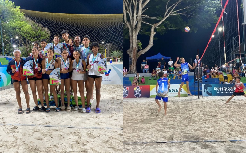 Carabobo conquista el campeonato nacional de voleibol de arena sub-15 en Maturín