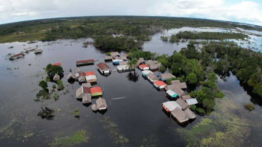 Más de 7.900 familias afectadas por la crecida del río Orinoco en el estado Bolívar