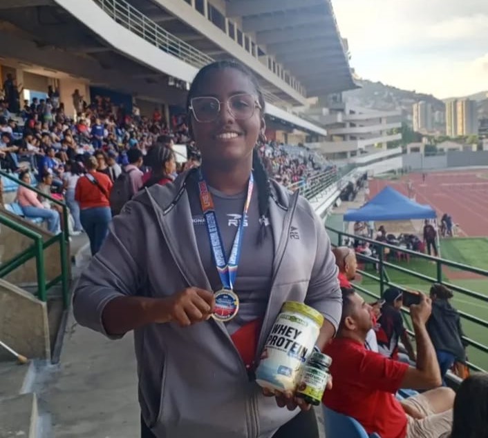 ¡Plata para Monagas! La atleta Camila Lezama sube al podio en el Campeonato Nacional de Atletismo