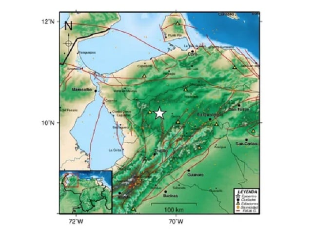 Sigue el enjambre sísmico: Nuevo temblor de magnitud 3.8 se registra al oeste de Carora, Lara