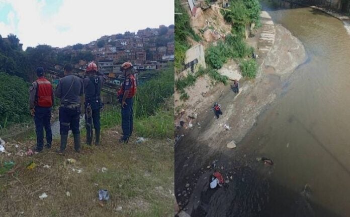Tercer cuerpo del mes: Hallan en Petare los restos de una mujer que cayó al río Guaire