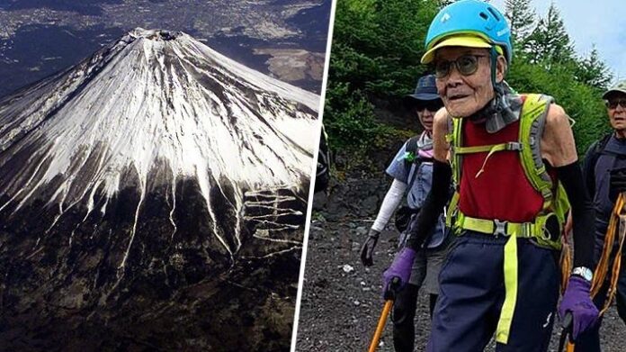 Alpinista japonés de 102 años rompe récord Guinness al subir el Monte Fuji