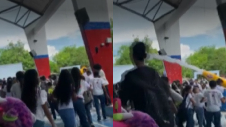 Estudiante lanza ácido a sus compañeros causando quemaduras a 16 jóvenes en Colombia