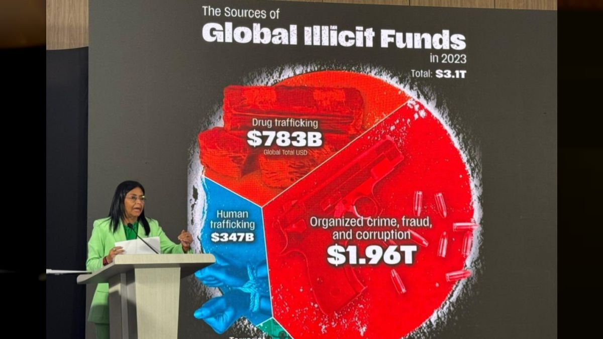 “Venezuela no es un país relevante en narcotráfico”, asegura la vicepresidenta Delcy Rodríguez