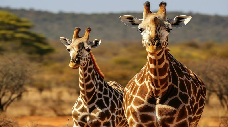 El mundo tiene cuatro especies de jirafas y la mayoría están en peligro de extinción