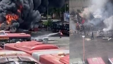 Reportan incendio en talleres del Metro de Caracas