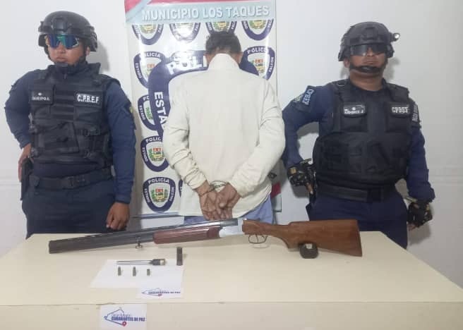 Hombre detenido en Falcón por disparar a cabras