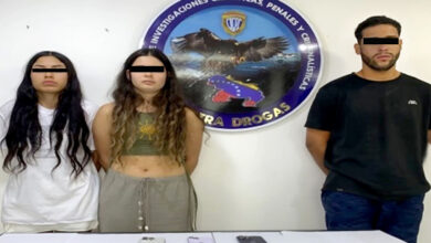 Detienen a tres personas por vender drogas cerca de colegios en Caracas