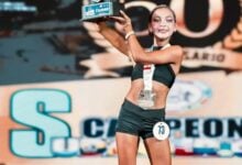 Mía Salazar gana medalla de Oro en el Campeonato Sudamericano IFBB de Fitness