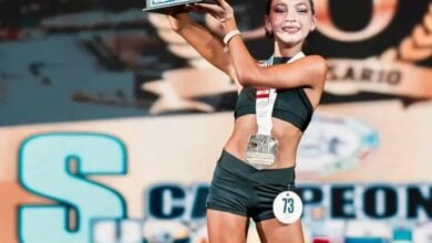 Mía Salazar gana medalla de Oro en el Campeonato Sudamericano IFBB de Fitness