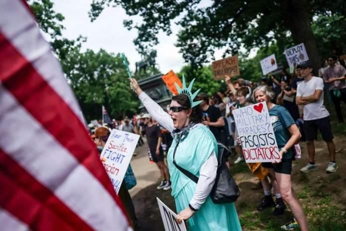 Movilización en Washington contra Donald Trump