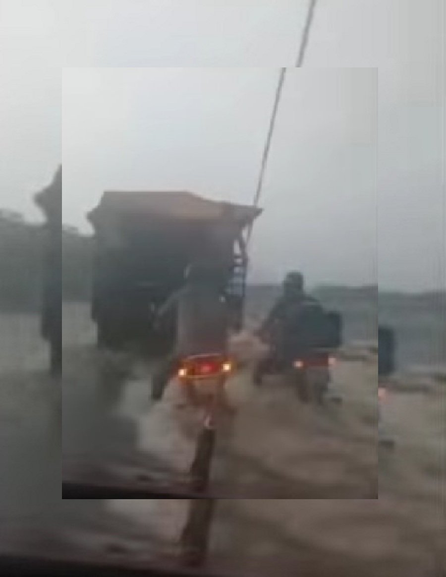 Río desbordado en Apure hace desaparecer carretera a San Juan de Payara