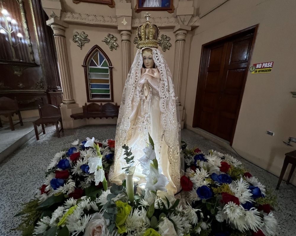 Programación lista en la iglesia Santa Cruz para venerar a la Virgen Del Valle