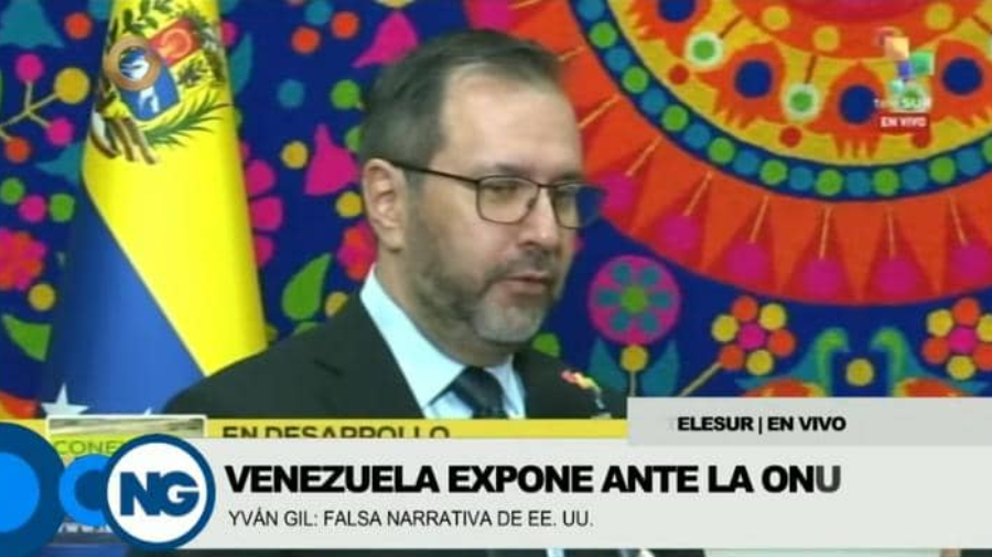 Yván Gil denuncia en la ONU que el despliegue de EEUU en el Caribe es una "amenaza para toda la región"