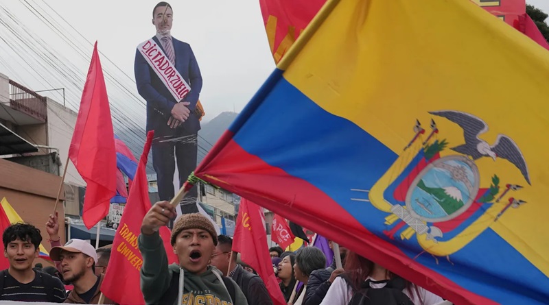 Indígenas de Ecuador se declaran en resistencia contra el gobierno de Daniel Noboa