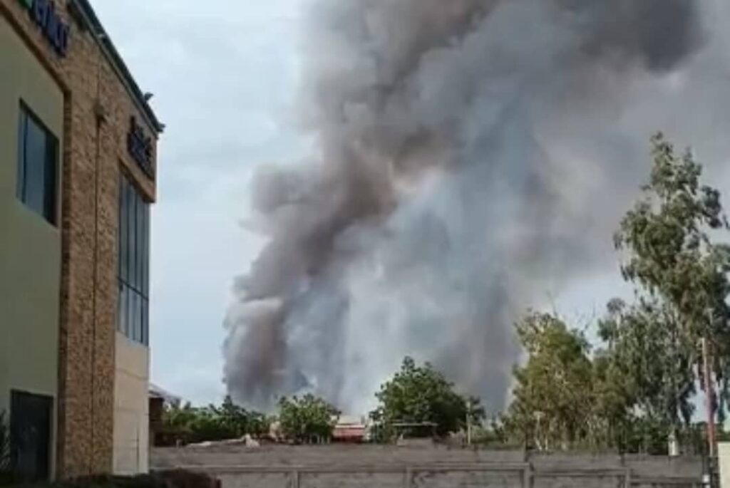 Fuerte explosión en un galpón de fuegos artificiales en Maracaibo