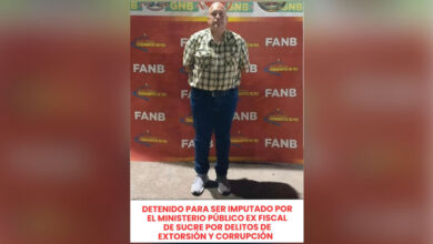 Detienen a exfiscal del Ministerio Público en Sucre por extorsión y corrupción