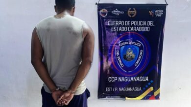 Detenido en Carabobo un hombre por presunta agresión física contra su pareja