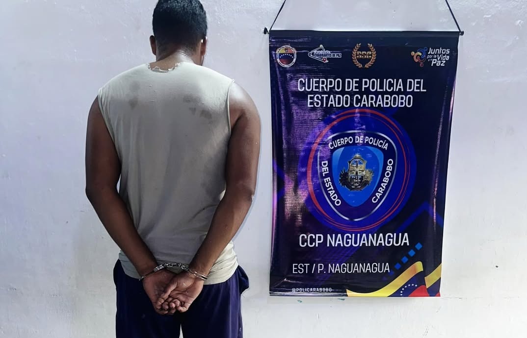 Detenido en Carabobo un hombre por presunta agresión física contra su pareja