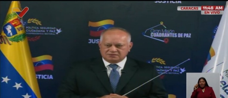 Diosdado Cabello denuncia una operación de "falsa bandera" de la DEA tras la incautación de cocaína