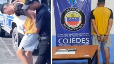 Detenido en Cojedes hombre de 33 años por agredir y amenazar de muerte a su pareja