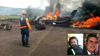 Identifican a los pilotos muertos víctimas del siniestro aéreo en San Cristóbal
