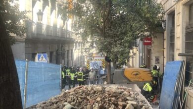 Colapsa parcialmente un edificio en obras en el centro de Madrid; hay heridos y desaparecidos