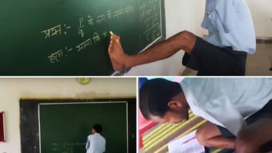 Gulshan Lohar, el maestro sin manos que escribe con los pies e inspira a toda la India