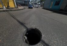 Choferes piden tapa para alcantarilla en la calle 11B de Las Brisa de Orinoco