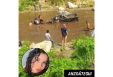 Joven muere arrastrada por la corriente del río Amana en Anzoátegui