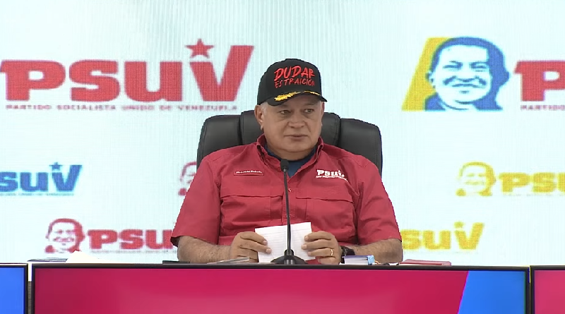 Diosdado Cabello: Venezuela va a seguir en paz