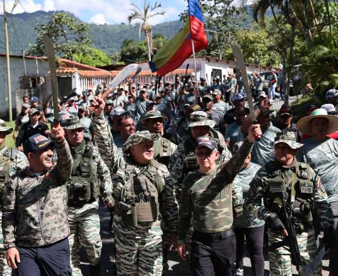 Diosdado Cabello lidera juramentación de Milicia Campesina en La Guaira