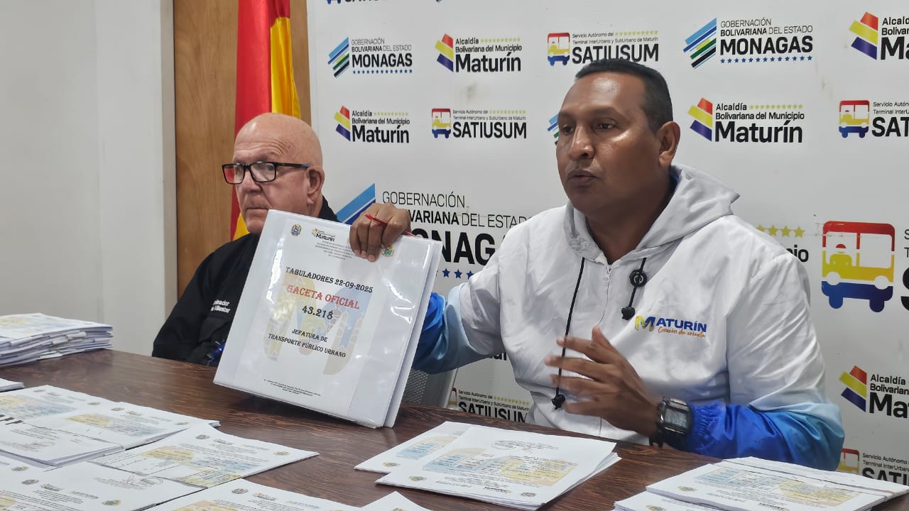 Director de Transporte de Maturín exige a transportistas respetar las nuevas tarifas urbanas